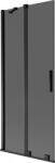 Mexen Velar 2-szárnyú tolózuhanyfal 85 x 150 cm, grafit, fekete - 896-085-000-41-70 (896-085-000-41-70)