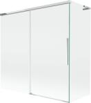 Mexen Rox L kétszárnyú, toló rendszerű fürdőkád paraván 160 + 75 x 150 cm, átlátszó, króm - 8C9L-160-075-01-00 (8C9L-160-075-01-00)
