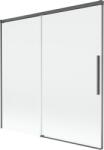 Mexen Rox 2-szárnyú kádparaván tolóajtós 160 x 150 cm, átlátszó, gun gray szálcsiszolt - 8C9-160-001-66-00 (8C9-160-001-66-00)