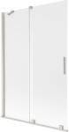 Mexen Velar 2 szárnyú fürdőszobai zuhanyfal, tolóajtós 120 x 150 cm, matt, szálcsiszolt nikkel - 896-120-000-31-97 (896-120-000-31-97)
