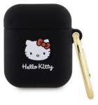 Hello Kitty 3D Kitty Head Airpods 1 / 2 Szilikon tok - Fekete (HKA23DKHSK) (HKA23DKHSK)
