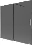 Mexen Velar 2-szárnyú toló zuhanyfal 170 x 150 cm-es, grafit, gun metal - 896-170-000-41-95 (896-170-000-41-95)