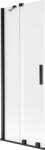 Mexen Velar 2-szárnyas toló zuhanyfal 75 x 150 cm, matt, fekete - 896-075-000-31-70 (896-075-000-31-70)