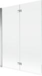 Mexen Mist 2-szárnyú bal oldali kádparaván 130 x 150 cm, átlátszó, króm - 8A9-130-002-01-00-L (8A9-130-002-01-00-L)