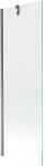Mexen Next egyszárnyú fürdőszobai paraván 60 x 150 cm, átlátszó, gun metal - 895-060-000-00-00-95 (895-060-000-00-00-95)
