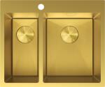 Mexen Flexo rozsdamentes mosogató 1, 5 rekeszes 610 x 510 mm, arany HC - 6446611500-55HC (6446611500-55HC)