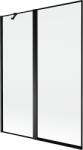 Mexen Mist kétszárnyú kádparaván bal 130 x 150 cm, fekete keret, fekete - 8A9-130-011-70-70-L (8A9-130-011-70-70-L)