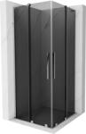 Mexen Velar L Duo tolóajtós zuhanykabin 90 x 90 cm, grafit, króm - 871-090-090-02-43-01 (871-090-090-02-43-01)