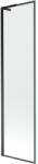 Mexen Next L fürdőkád paraván, 1-szárnyú 50 x 150 cm, fekete keret, fekete - 895-050-000-03-70-70 (895-050-000-03-70-70)