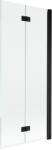 Mexen Mist zuhanyfal, 2-szárnyú jobbos 80 x 150 cm, átlátszó, fekete - 8A9-080-002-70-00-P (8A9-080-002-70-00-P)