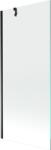 Mexen Next egyajtós fürdőszobai paraván 80 x 150 cm, átlátszó, fekete - 895-080-000-00-00-70 (895-080-000-00-00-70)