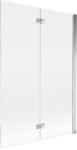 Mexen Mist 2-szárnyú jobboldali fürdőkád paraván 120 x 150 cm, átlátszó, króm - 8A9-120-002-01-00-P (8A9-120-002-01-00-P)