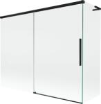 Mexen Rox L kétszárnyú toló fürdőszobai térelválasztó 190 + 90 x 150 cm, átlátszó, fekete - 8C9L-190-090-70-00 (8C9L-190-090-70-00)