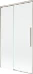 Mexen Rox 2-szárnyú zuhanyfal, toló, 100 x 150 cm, átlátszó, csiszolt nikkel - 8C9-100-001-97-00 (8C9-100-001-97-00)