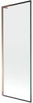 Mexen Next L egyajtós fürdőkádparaván 70 x 150 cm, fekete keret, rózsaszín arany - 895-070-000-03-70-60 (895-070-000-03-70-60)