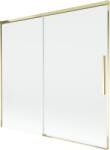 Mexen Rox kádparaván, 2-szárnyú toló 170 x 150 cm, átlátszó, arany - 8C9-170-001-50-00 (8C9-170-001-50-00)