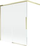 Mexen Rox kétszárnyas zuhanyfal, 140 x 150 cm, átlátszó, arany - 8C9-140-003-50-00 (8C9-140-003-50-00)
