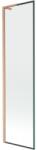 Mexen Next L egy paneles fürdőszobai paraván 50 x 150 cm, fekete keret, polírozott réz - 895-050-000-03-70-65 (895-050-000-03-70-65)