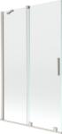 Mexen Velar kádparaván 2-szárnyú tolóajtós 110 x 150 cm, átlátszó, csiszolt nikkel - 896-110-000-01-97 (896-110-000-01-97)