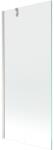 Mexen Next egyajtós fürdőszobai paraván 80 x 150 cm, átlátszó, kefélt nikkel - 895-080-000-00-00-97 (895-080-000-00-00-97)