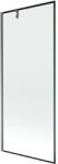 Mexen Next egyszárnyú kádparaván 80 x 150 cm, fekete keret, gun metal - 895-080-000-00-70-95 (895-080-000-00-70-95)