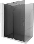 Mexen Velar walk-in zuhanyfal, tolóajtós, 130 x 200 cm, grafit 8 mm, króm - 871-130-000-43-01 (871-130-000-43-01)