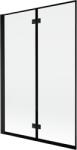 Mexen Mist kádparaván 2-szárnyú bal 120 x 150 cm, fekete keret, fekete - 8A9-120-002-70-70-L (8A9-120-002-70-70-L)