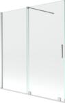 Mexen Velar 2-szárnyú toló zuhanyfal, 150 x 150 cm, átlátszó, króm - 896-150-000-01-01 (896-150-000-01-01)
