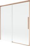 Mexen Rox fürdőszobai 2-szárnyas tolóajtós fal 150 x 150 cm, átlátszó, csiszolt réz - 8C9-150-001-65-00 (8C9-150-001-65-00)