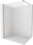 Mexen Kioto zuhanyfal Walk-in 130 x 200 cm, matt 8 mm, kefe réz - 800-130-101-65-30 (800-130-101-65-30)