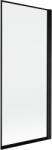 Mexen Mist egyszárnyú fürdőkád paraván jobb 80 x 150 cm, fekete keret, fekete - 8A9-080-001-70-70-P (8A9-080-001-70-70-P)