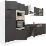 Leziter Yorki 340 Konyhablokk - Fehér Korpusz, Selyemfényű Antracit Front