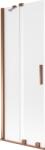 Mexen Velar 2-szárnyú eltolható kádparaván 70 x 150 cm, dér, rózsaarany - 896-070-000-31-60 (896-070-000-31-60)