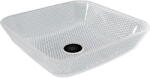 Mexen Mika üvegből készült pultra helyezhető mosdókagyló 40 x 40 cm, átlátszó - 24104000 (24104000)