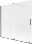 Mexen Velar 2-szárnyas toló zuhanyfal 170 x 150 cm, matt, gun metal - 896-170-000-31-95 (896-170-000-31-95)