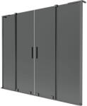 Mexen Velar L Duo kétrészes, 2-szárnyú toló zuhanyfal 180 x 150 cm, grafit, gun metal - 896-180-003-42-95 (896-180-003-42-95)