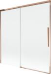 Mexen Rox kádparaván, kétszárnyú tolóajtó 160 x 150 cm, átlátszó, rózsaarany - 8C9-160-001-60-00 (8C9-160-001-60-00)