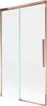 Mexen Rox fürdőkád-paraván, 2 szárnyas, tolható, 100 x 150 cm, átlátszó, rózsaarany - 8C9-100-001-60-00 (8C9-100-001-60-00)