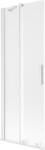 Mexen Velar 2-szárnyas, toló zuhanyfal 75 x 150 cm, zúzott, fehér - 896-075-000-31-20 (896-075-000-31-20)