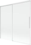 Mexen Rox kétszárnyú, összecsukható kádparaván 160 x 150 cm, átlátszó, fehér - 8C9-160-001-20-00 (8C9-160-001-20-00)
