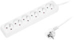  Hosszabbító kábel 6 aljzat 3m fehér 3x1, 5mm (98-721)