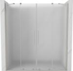 Mexen Velar Duo tolóajtós zuhanykabin 200 cm, zúzmara, kefezezett nikkel - 871-200-000-32-97 (871-200-000-32-97)