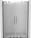 Mexen Velar L Duo tolóajtós zuhanyajtó 140 cm, homályos, gun gray kefe - 871-140-003-32-66 (871-140-003-32-66)