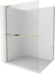 Mexen Kioto+ L zuhanyfal polccal Walk-in 80 x 200 cm, csíkos, arany - 800-080-123-50-09 (800-080-123-50-09)