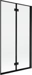 Mexen Mist 2-szárnyas jobb oldali 100 x 150 cm-es kádparaván, fekete keret, fekete - 8A9-100-002-70-70-P (8A9-100-002-70-70-P)