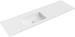 Mexen Otis balra beépíthető mosdókagyló 161 x 46, 5 cm, fehér matt - 25181601L (25181601L)