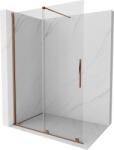 Mexen Velar Walk-in Zuhanyfal Tolható 130 x 200 cm, áttetsző 8 mm, rózsaarany - 871-130-000-03-60 (871-130-000-03-60)