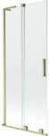 Mexen Velar L kétszárnyú zuhanyfal, 85 x 150 cm, átlátszó, arany szálcsiszolt - 896-085-003-01-55 (896-085-003-01-55)