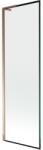 Mexen Next L fürdőkád paraván 1-szárnyú 60 x 150 cm, fekete keret, rózsaszín arany - 895-060-000-03-70-60 (895-060-000-03-70-60)