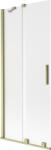 Mexen Velar 2-szárnyú tolóajtós kádparaván 85 x 150 cm, matt, arany, matt - 896-085-000-31-55 (896-085-000-31-55)